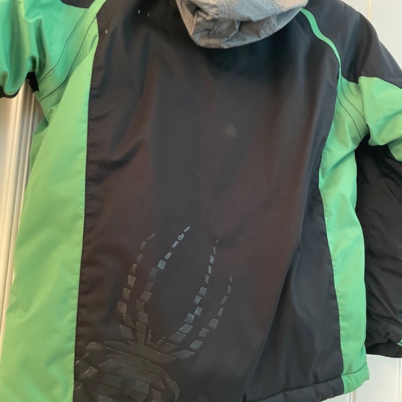 Spyder Kids Black and Green Ski  Jacket Size 12 - Picture 7 of 12